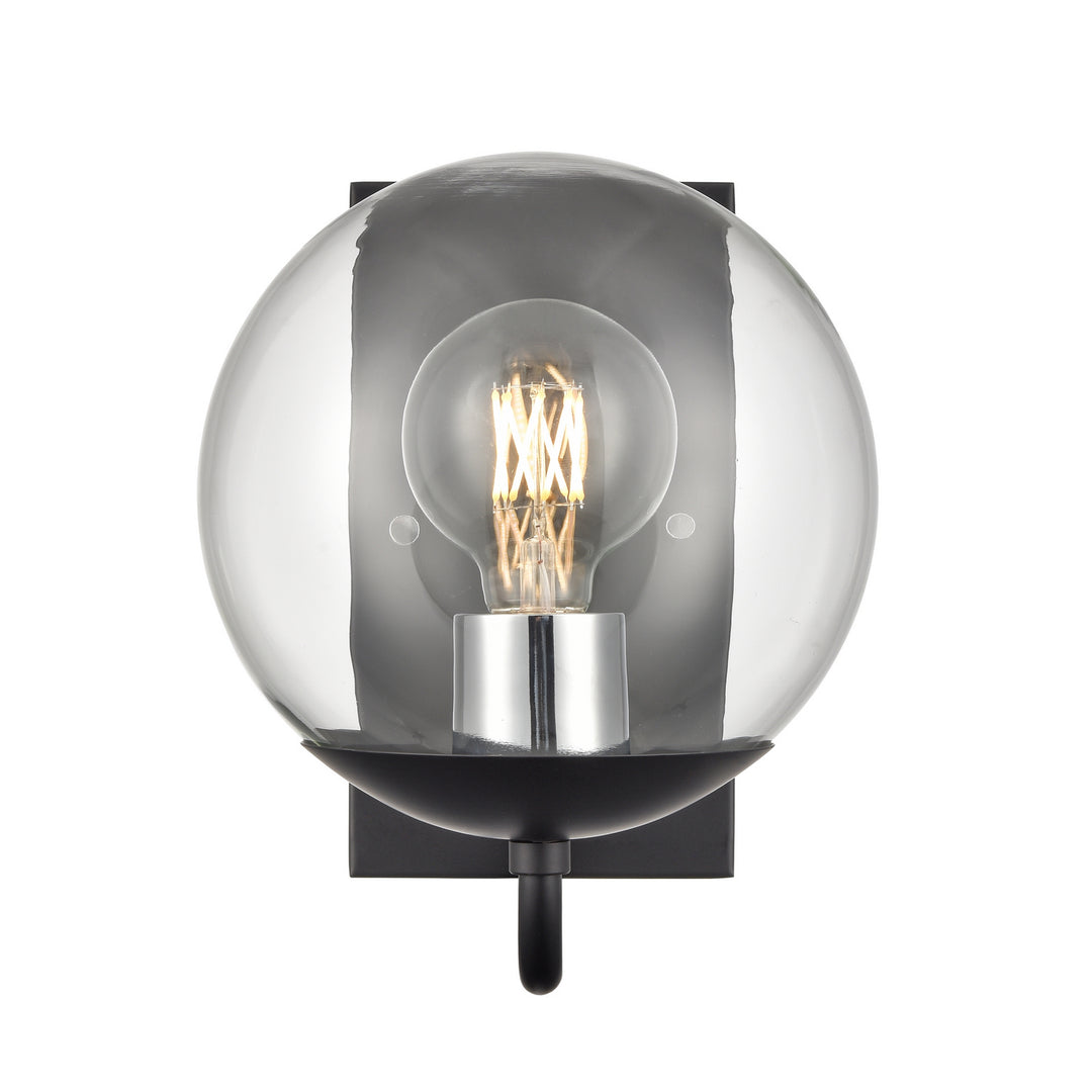 DVI Canada - DVP43101MF+EB-CL - One Light Wall Sconce - Mackenzie Delta - Multiple Finishes And Ebony w/Clear Glass