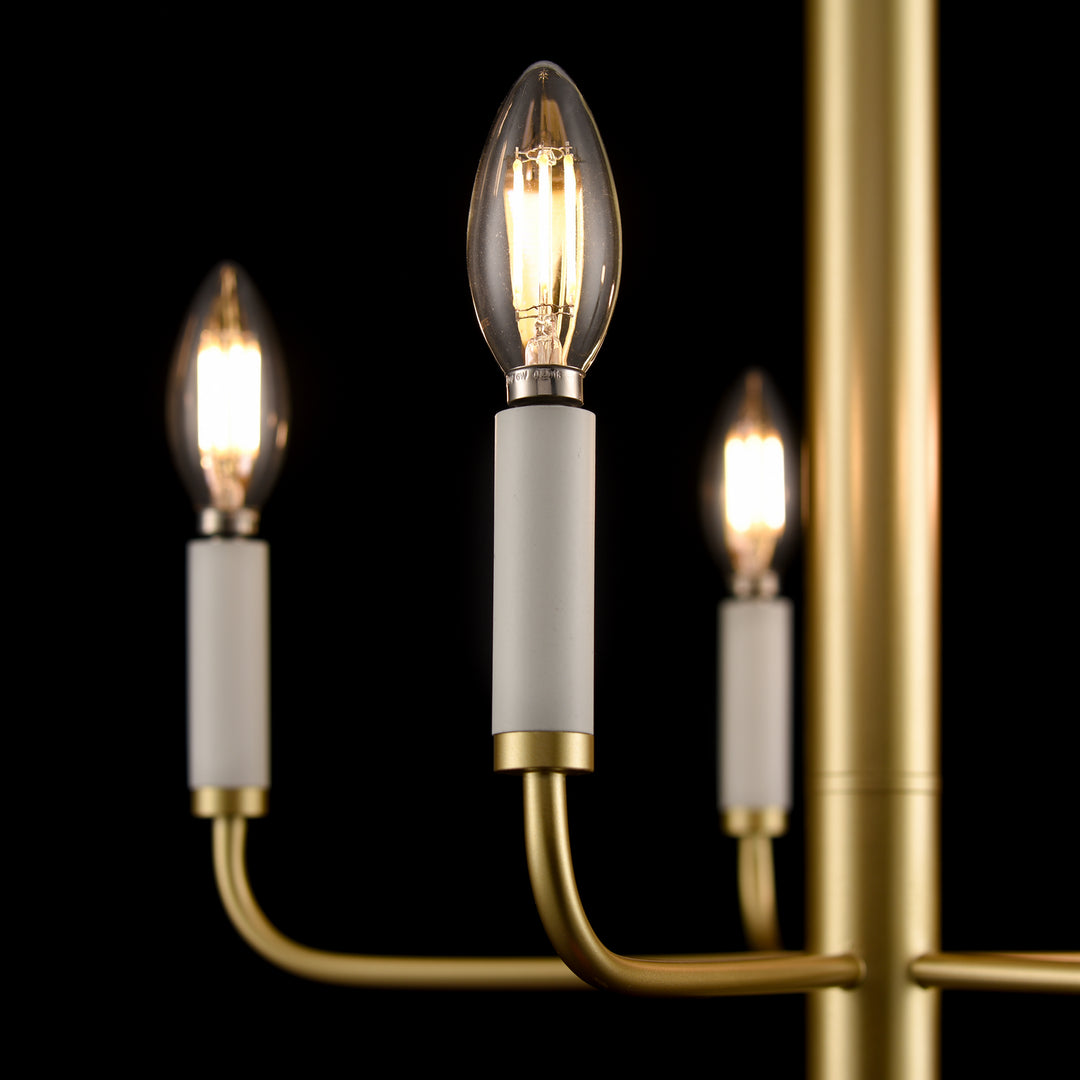 DVI Canada - DVP44025MF+PSB - Five Light Chandelier - Olivia - Multiple/Painted Satin Brass