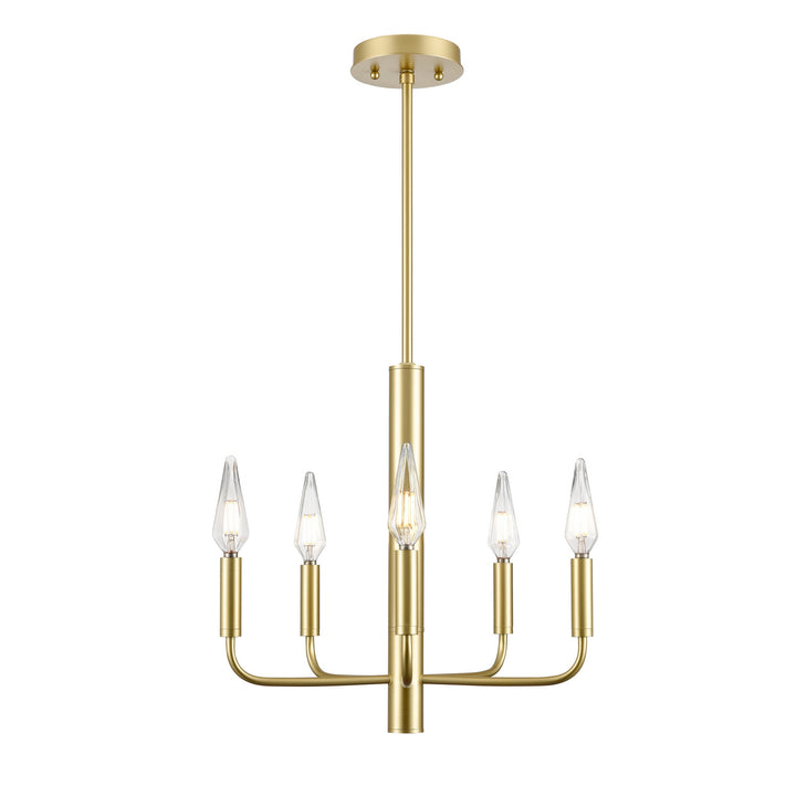 DVI Canada - DVP44025MF+PSB - Five Light Chandelier - Olivia - Multiple/Painted Satin Brass