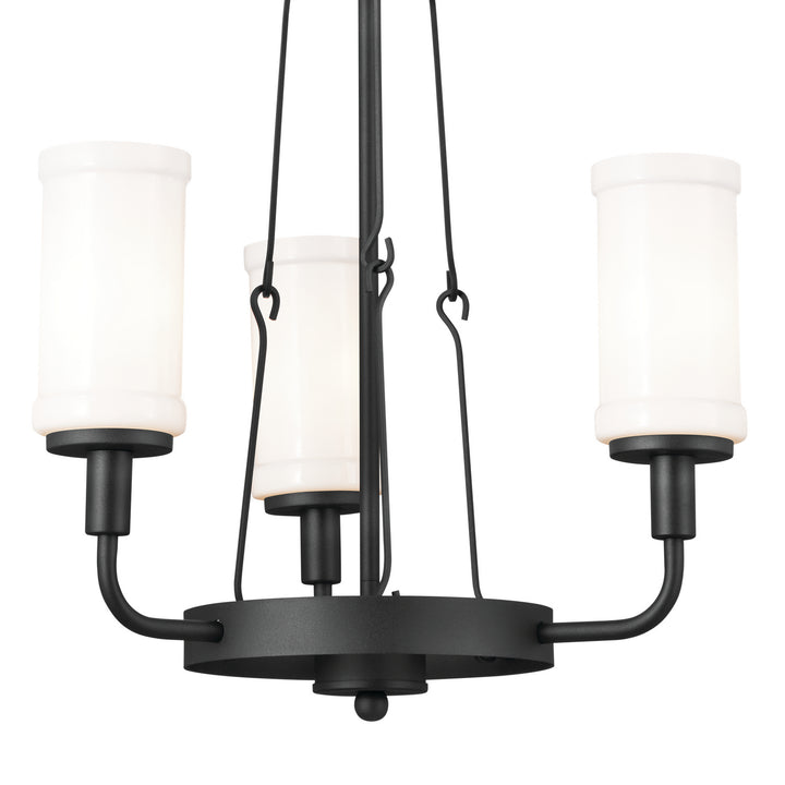 Kichler Canada - 52450BKT - Three Light Mini Chandelier - Vetivene - Textured Black