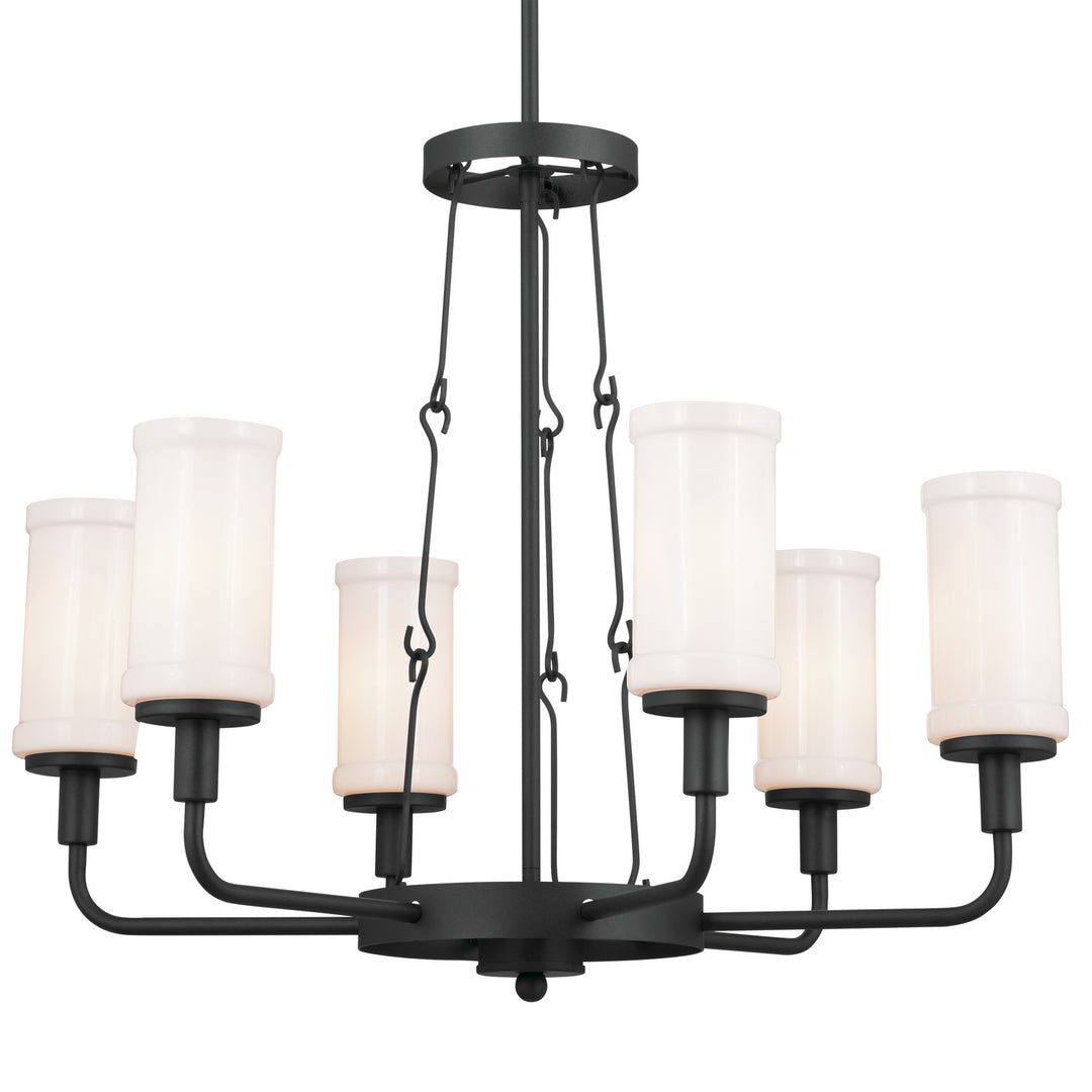Kichler Canada - 52451BKT - Six Light Chandelier - Vetivene - Textured Black