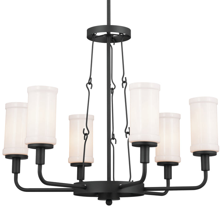 Kichler Canada - 52451BKT - Six Light Chandelier - Vetivene - Textured Black