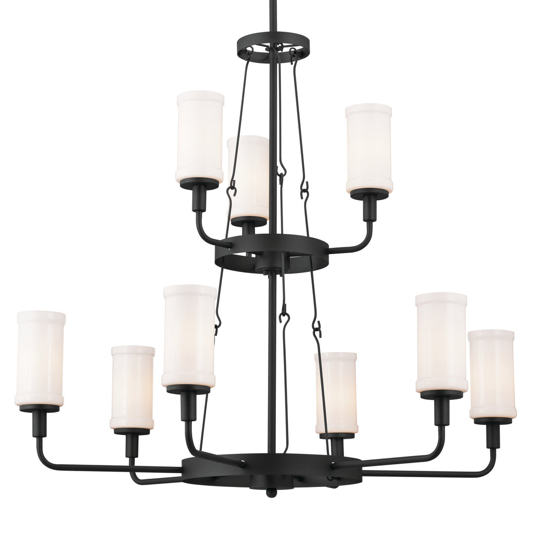 Kichler Canada - 52452BKT - Nine Light Chandelier - Vetivene - Textured Black