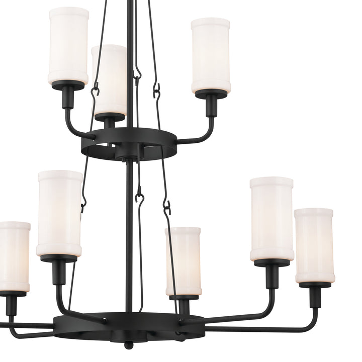 Kichler Canada - 52452BKT - Nine Light Chandelier - Vetivene - Textured Black