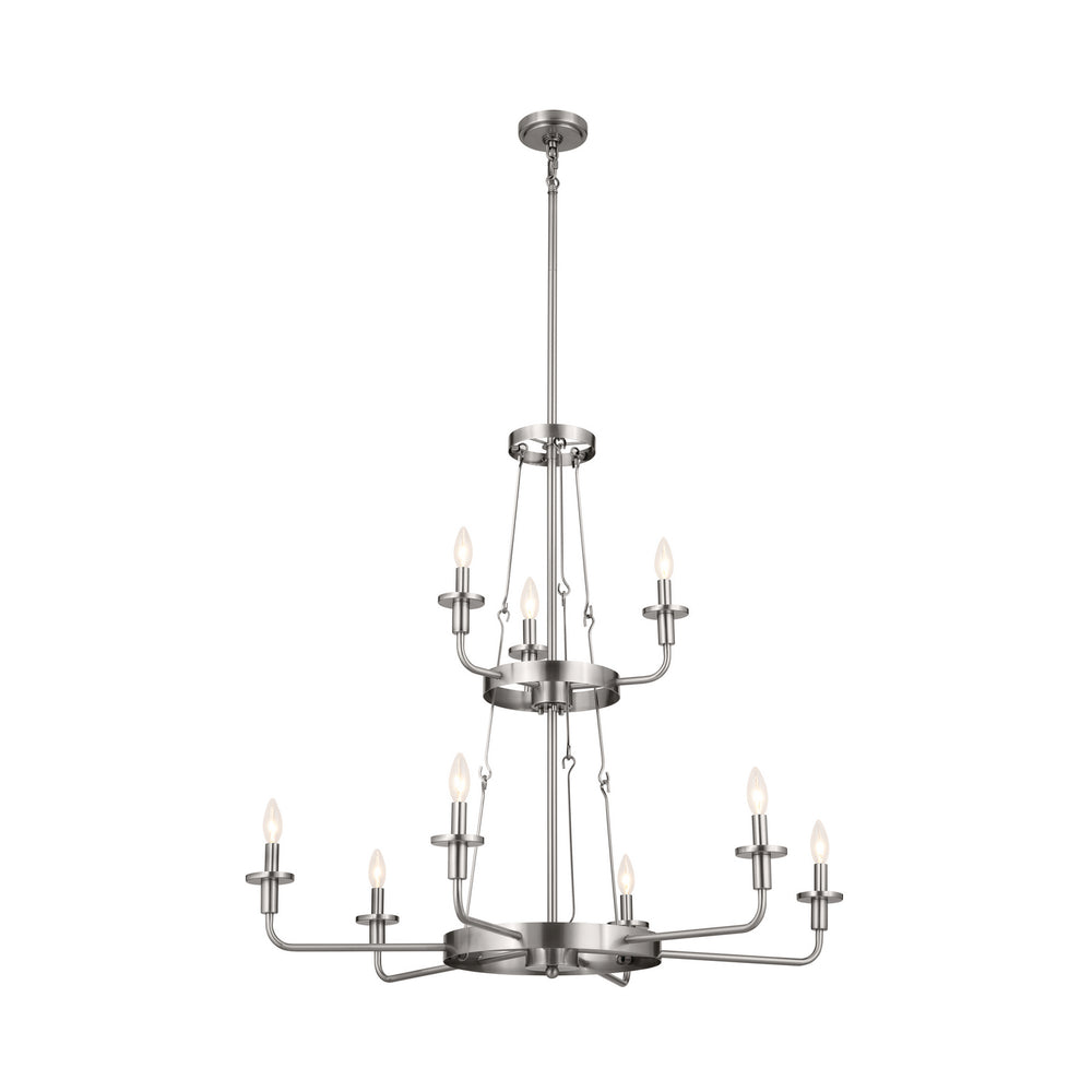 Kichler Canada - 52452CLP - Nine Light Chandelier - Vetivene - Classic Pewter