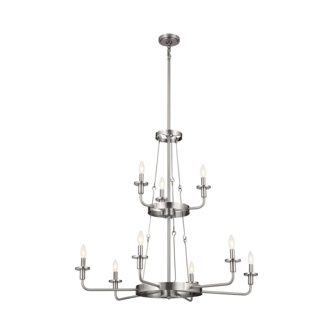 Kichler Canada - 52452CLP - Nine Light Chandelier - Vetivene - Classic Pewter
