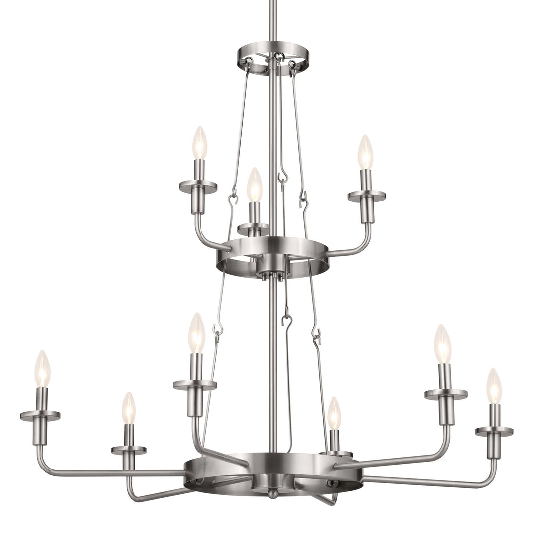 Kichler Canada - 52452CLP - Nine Light Chandelier - Vetivene - Classic Pewter