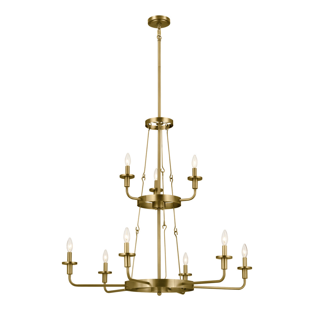 Kichler Canada - 52452NBR - Nine Light Chandelier - Vetivene - Natural Brass