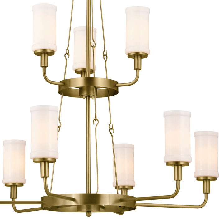 Kichler Canada - 52452NBR - Nine Light Chandelier - Vetivene - Natural Brass