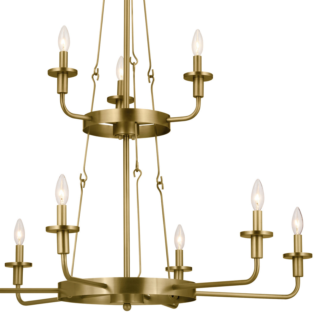 Kichler Canada - 52452NBR - Nine Light Chandelier - Vetivene - Natural Brass