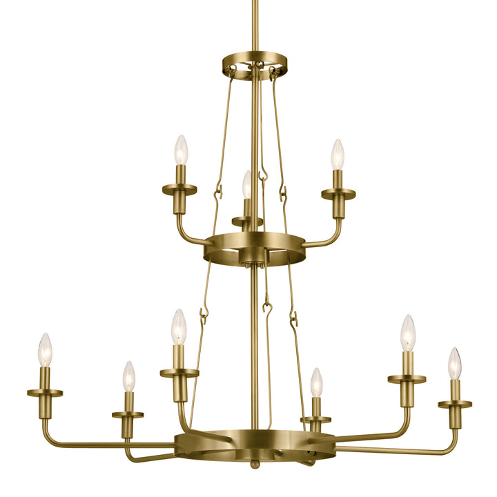 Kichler Canada - 52452NBR - Nine Light Chandelier - Vetivene - Natural Brass