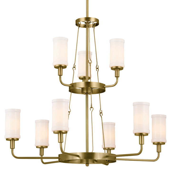 Kichler Canada - 52452NBR - Nine Light Chandelier - Vetivene - Natural Brass