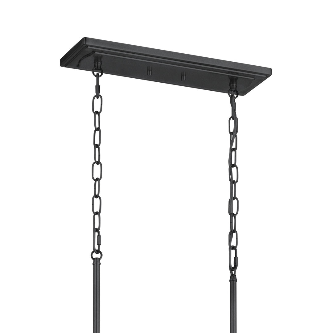 Kichler Canada - 52453BKT - Eight Light Linear Chandelier - Vetivene - Textured Black