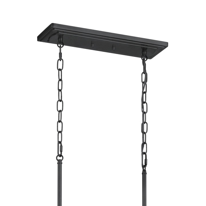 Kichler Canada - 52453BKT - Eight Light Linear Chandelier - Vetivene - Textured Black