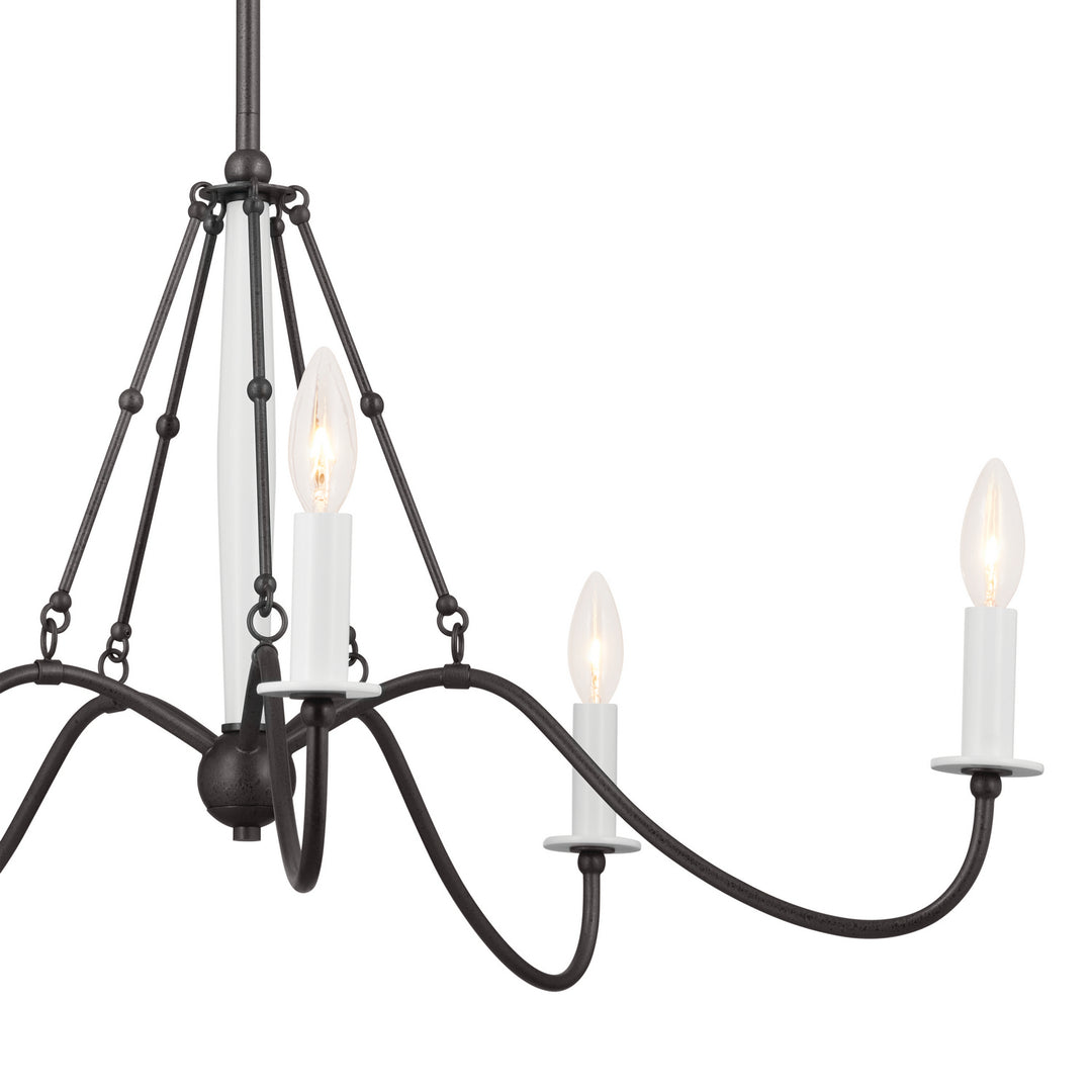 Kichler Canada - 52455AVI - Five Light Chandelier - Freesia - Anvil Iron