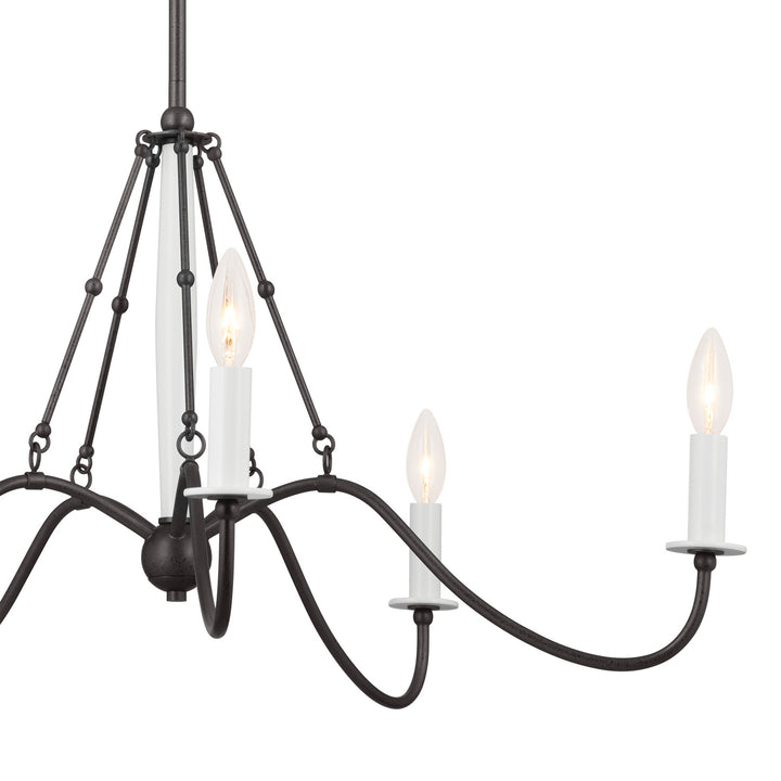 Kichler Canada - 52455AVI - Five Light Chandelier - Freesia - Anvil Iron