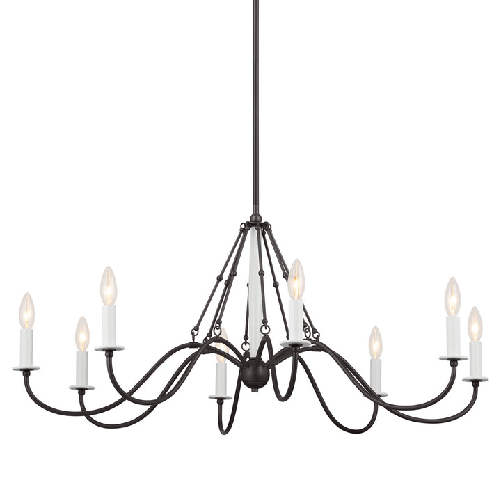 Kichler Canada - 52456AVI - Eight Light Chandelier - Freesia - Anvil Iron