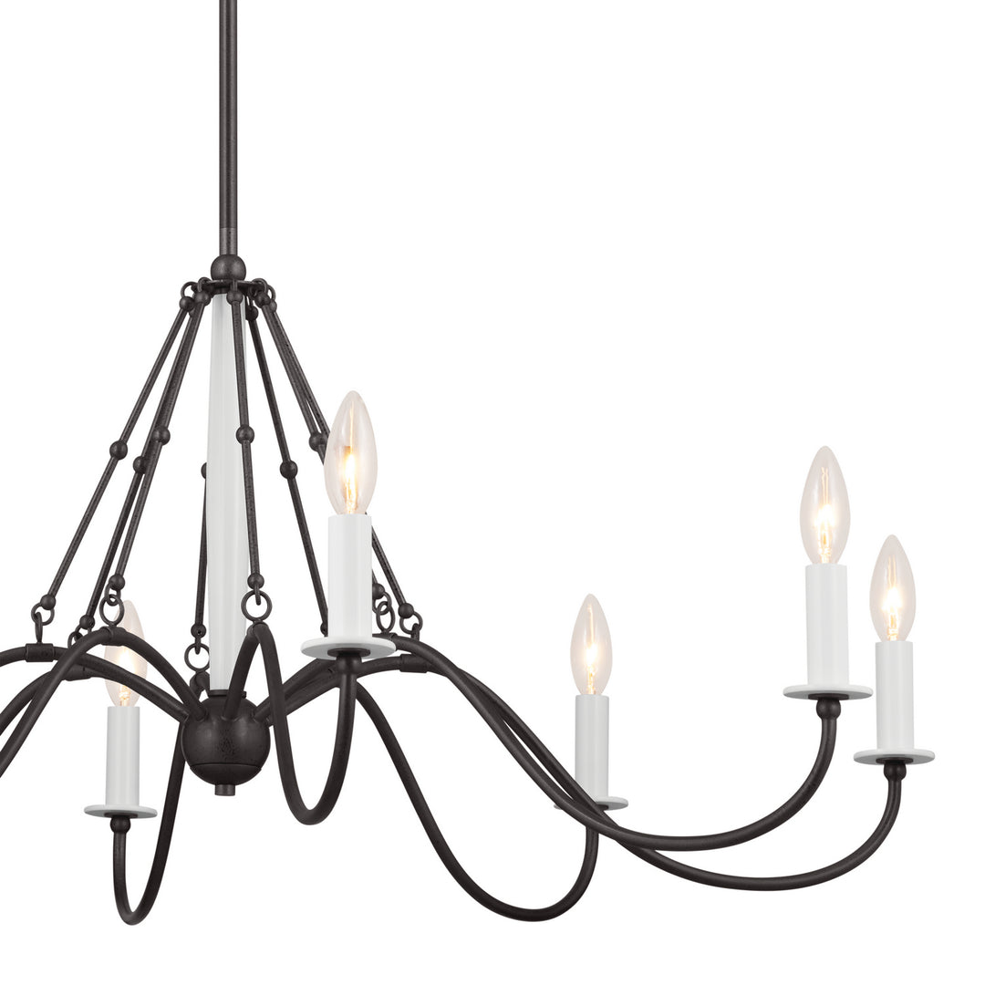 Kichler Canada - 52456AVI - Eight Light Chandelier - Freesia - Anvil Iron