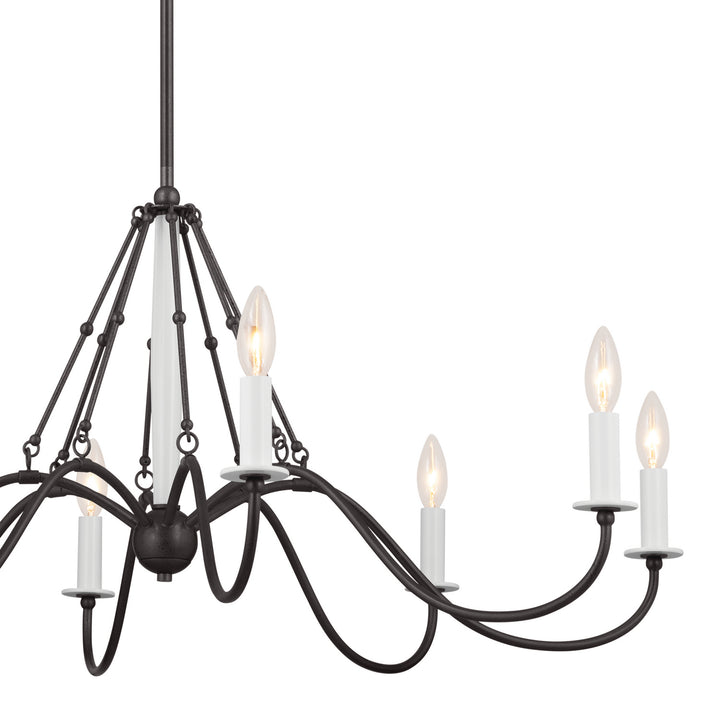 Kichler Canada - 52456AVI - Eight Light Chandelier - Freesia - Anvil Iron