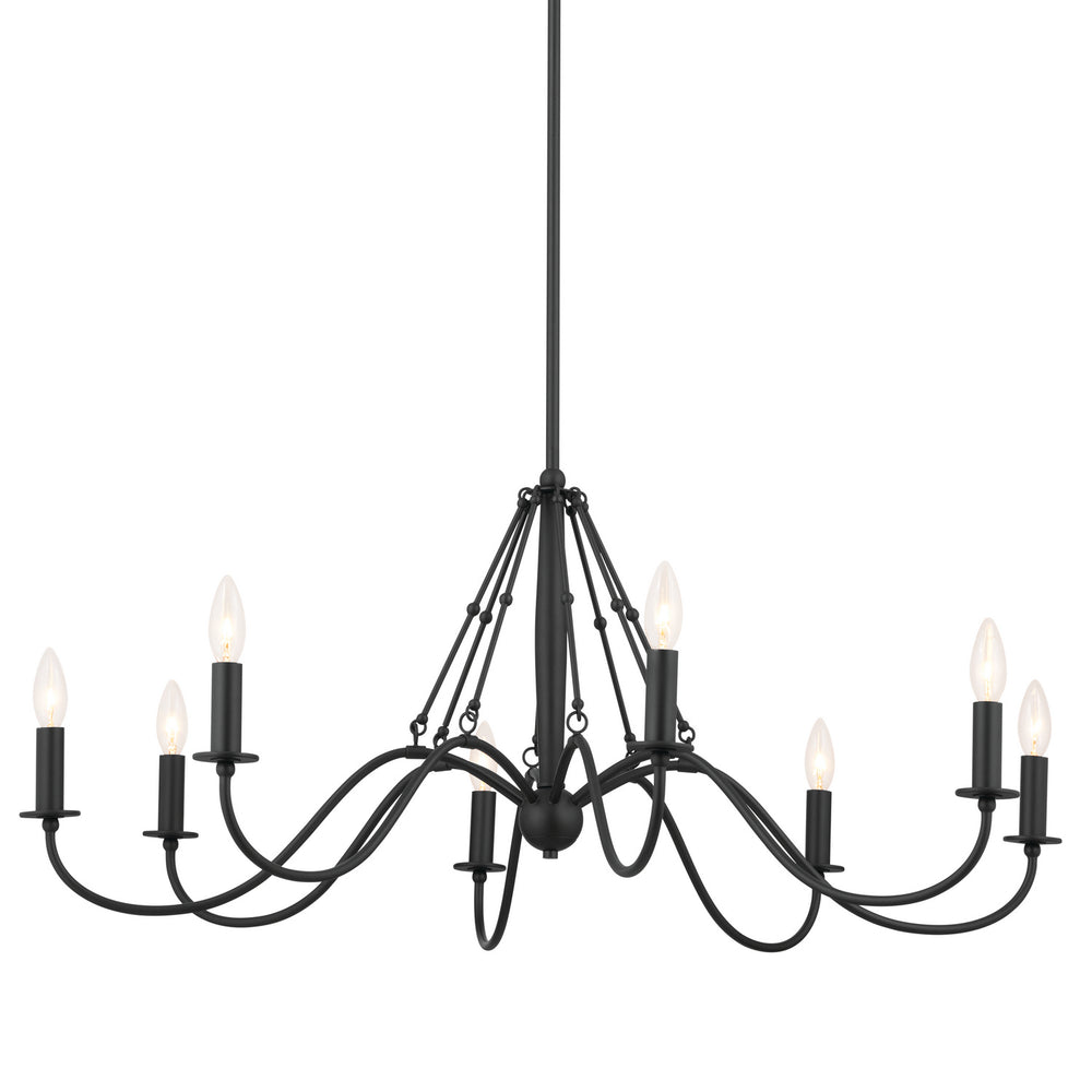 Kichler Canada - 52456BKT - Eight Light Chandelier - Freesia - Textured Black