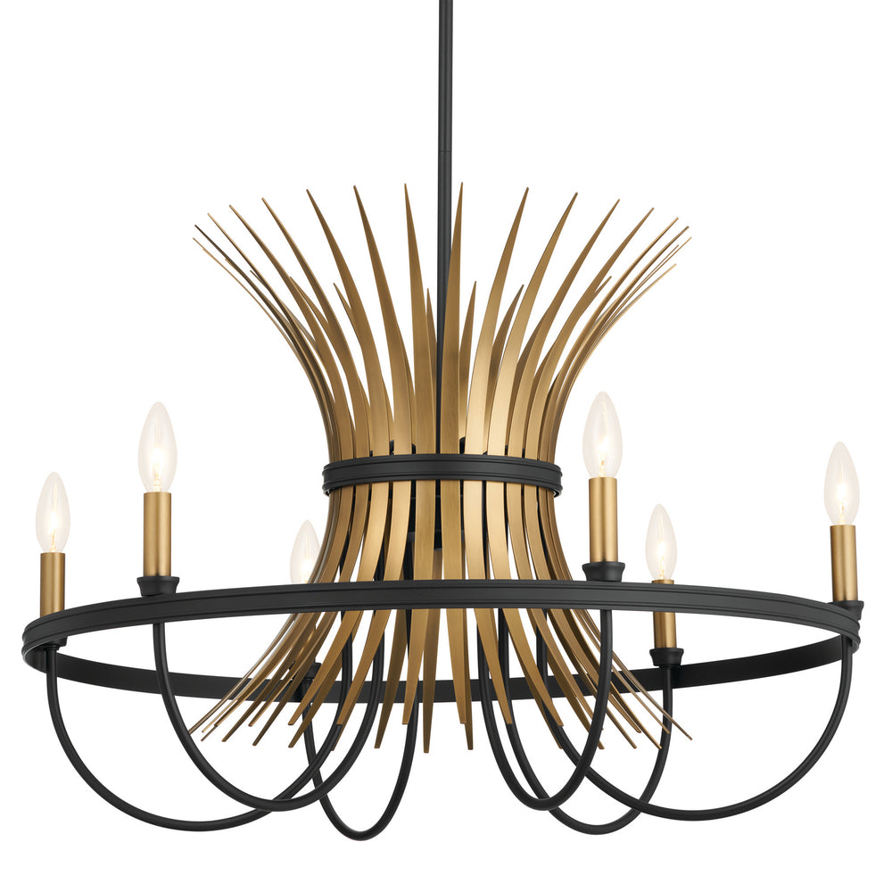 Kichler Canada - 52458BK - Six Light Chandelier - Baile - Black