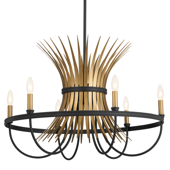 Kichler Canada - 52458BK - Six Light Chandelier - Baile - Black