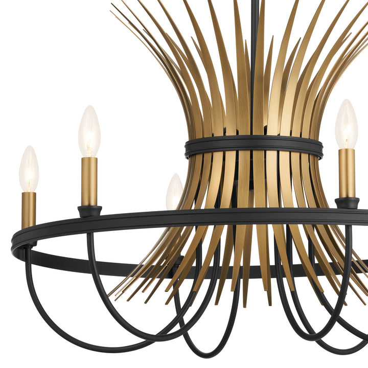 Kichler Canada - 52458BK - Six Light Chandelier - Baile - Black