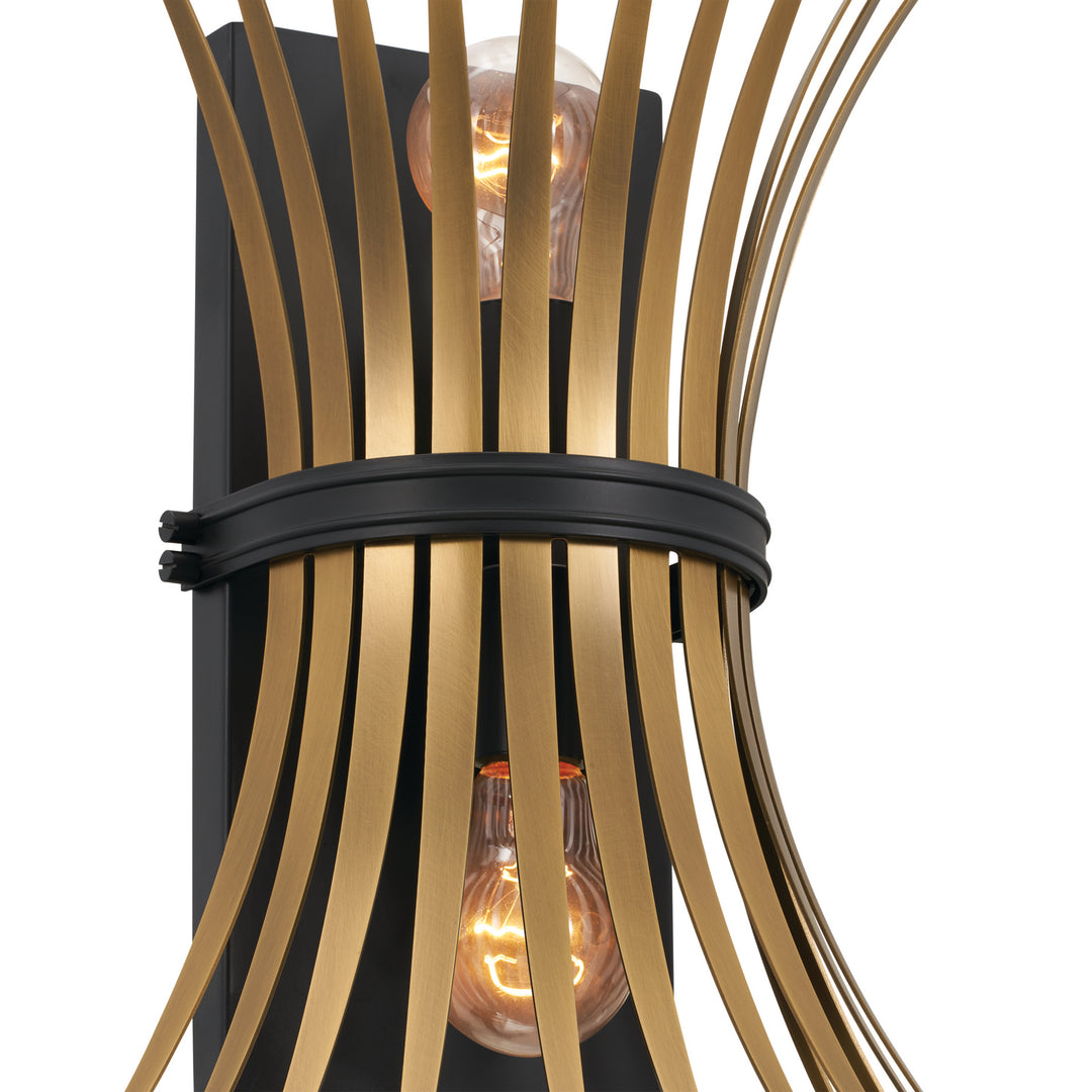 Kichler Canada - 52461BK - Two Light Wall Sconce - Baile - Black