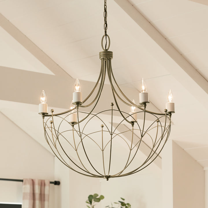 Kichler Canada - 52462CHZ - Six Light Chandelier - Topiary - Character Bronze