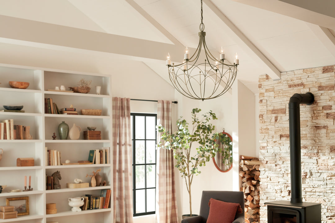 Kichler Canada - 52462CHZ - Six Light Chandelier - Topiary - Character Bronze