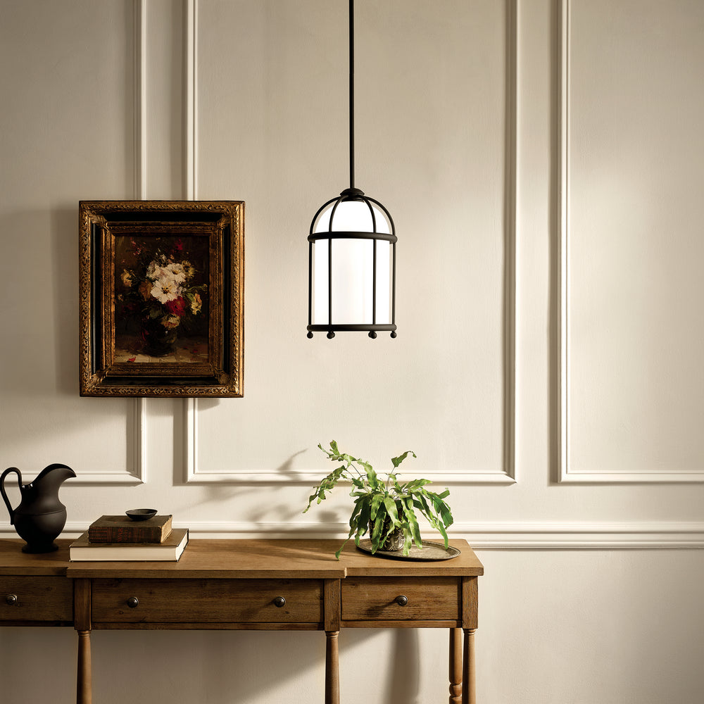 Kichler Canada - 52464BKT - One Light Pendant - Topiary - Textured Black