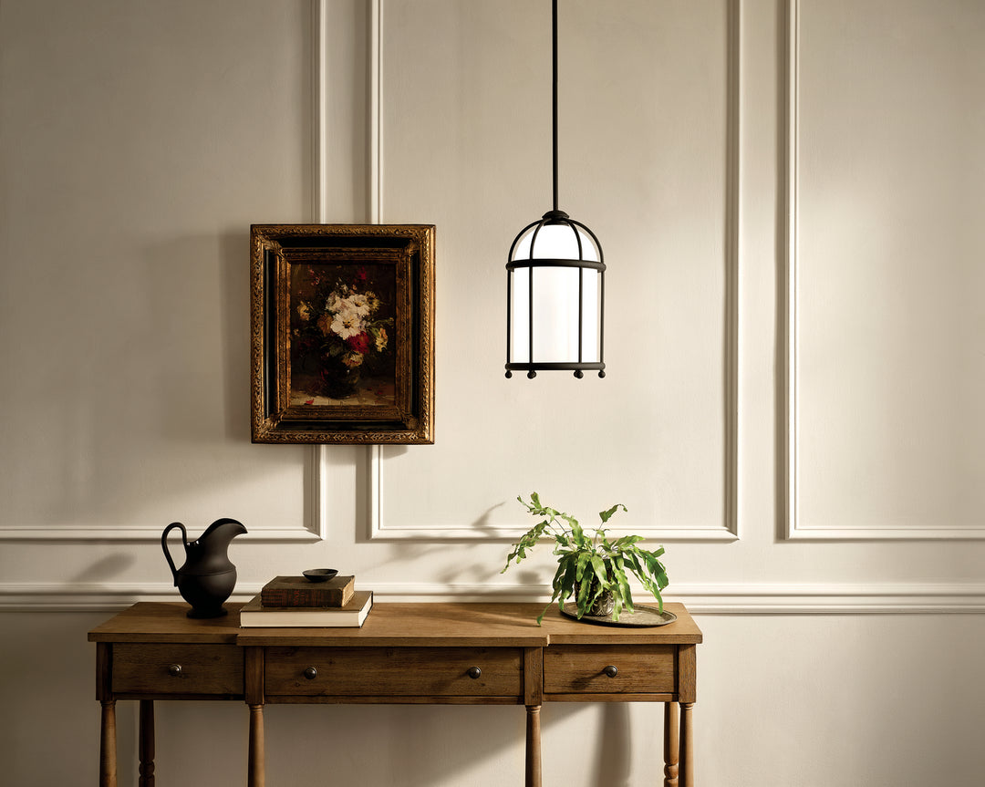Kichler Canada - 52464BKT - One Light Pendant - Topiary - Textured Black