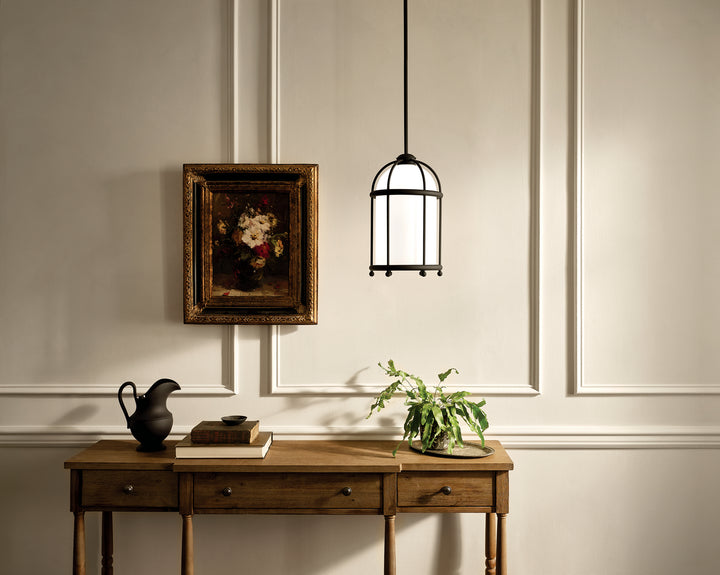 Kichler Canada - 52464BKT - One Light Pendant - Topiary - Textured Black