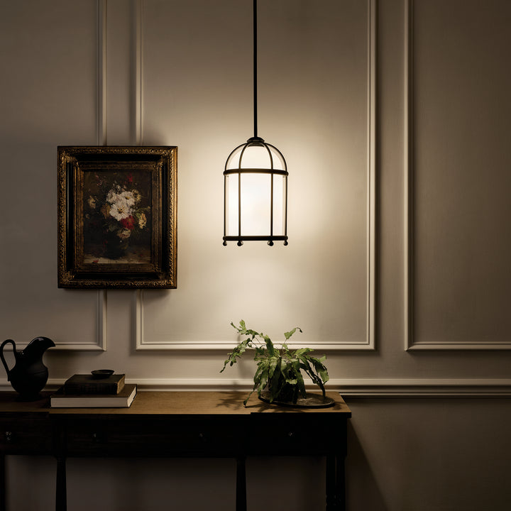 Kichler Canada - 52464BKT - One Light Pendant - Topiary - Textured Black