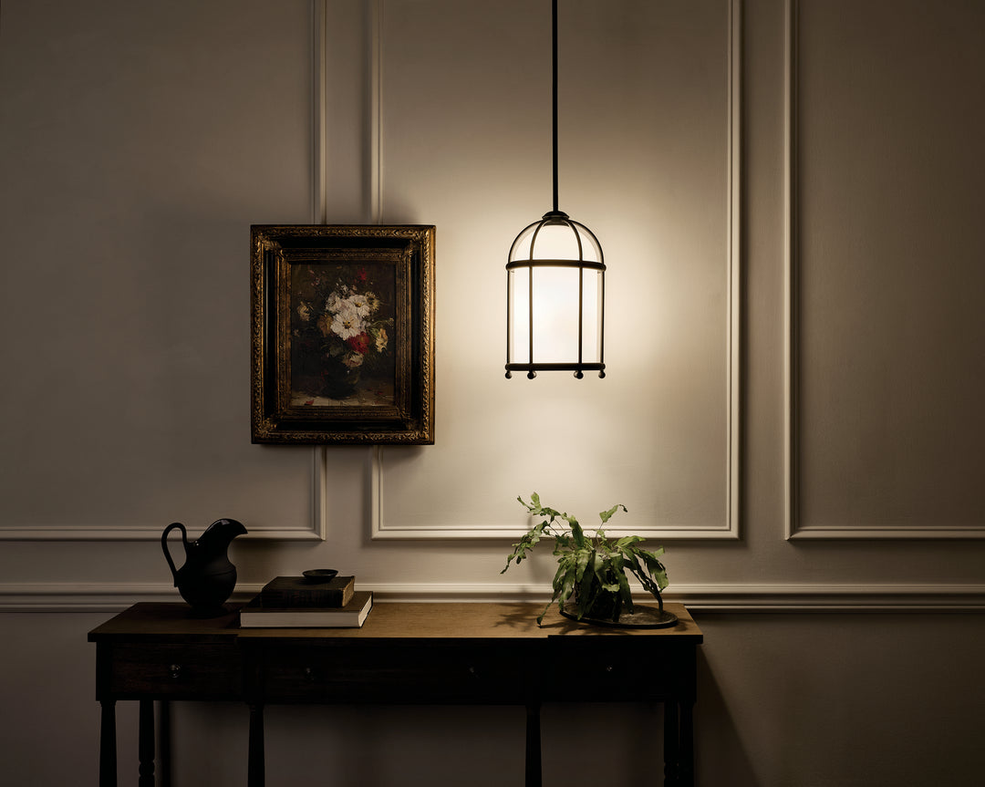 Kichler Canada - 52464BKT - One Light Pendant - Topiary - Textured Black