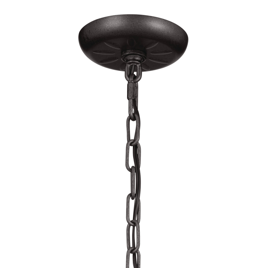Kichler Canada - 52465AVI - Three Light Chandelier/Semi Flush - Heddle - Anvil Iron