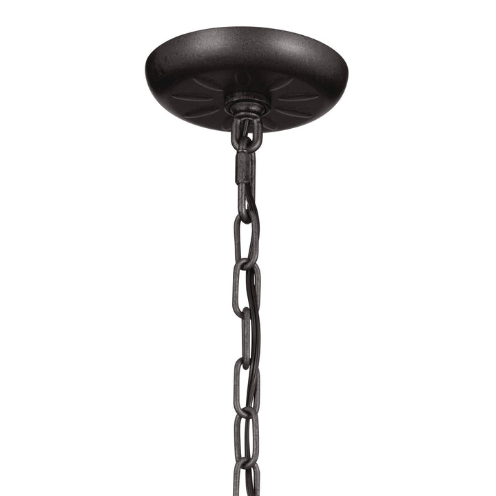 Kichler Canada - 52465AVI - Three Light Chandelier/Semi Flush - Heddle - Anvil Iron