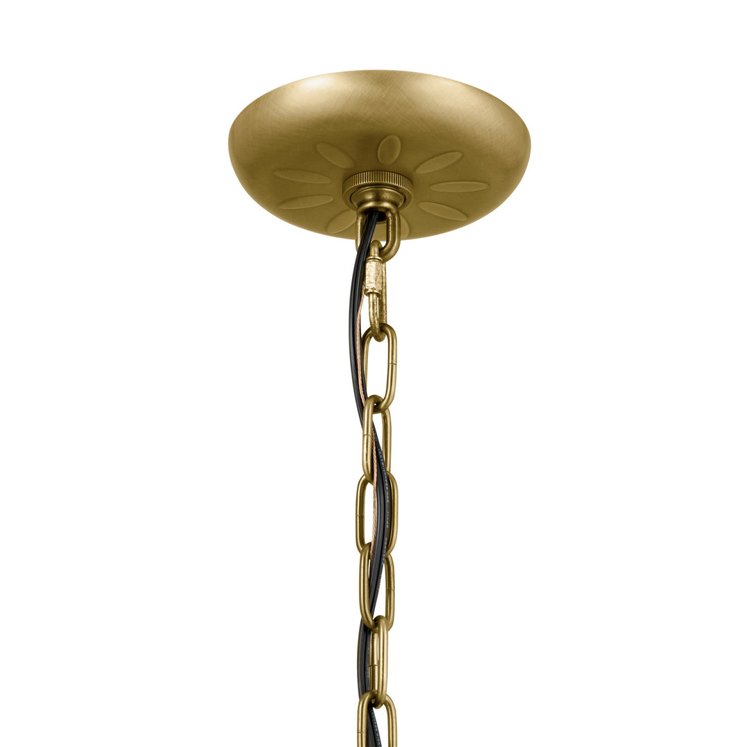 Kichler Canada - 52465NBR - Three Light Chandelier/Semi Flush - Heddle - Natural Brass