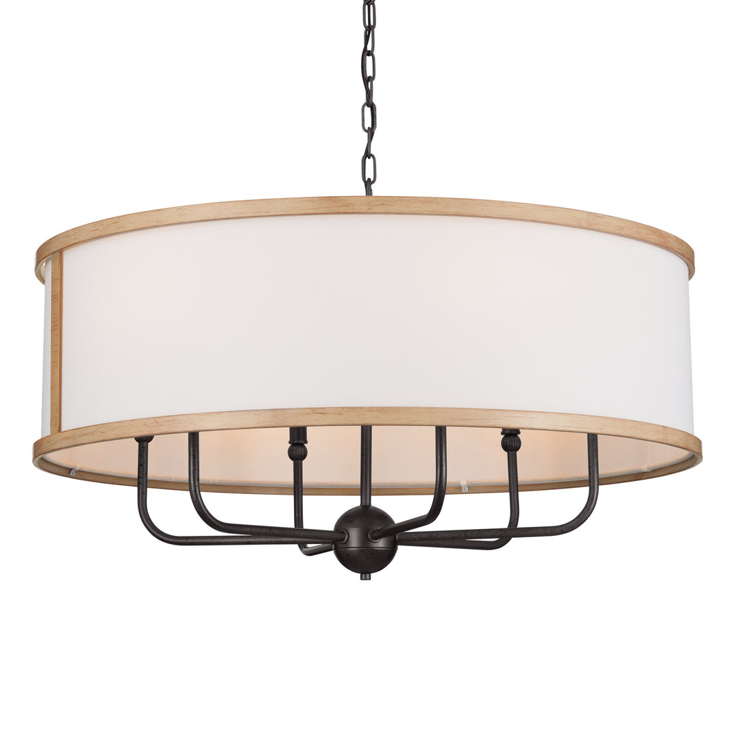 Kichler Canada - 52466AVI - Six Light Chandelier - Heddle - Anvil Iron