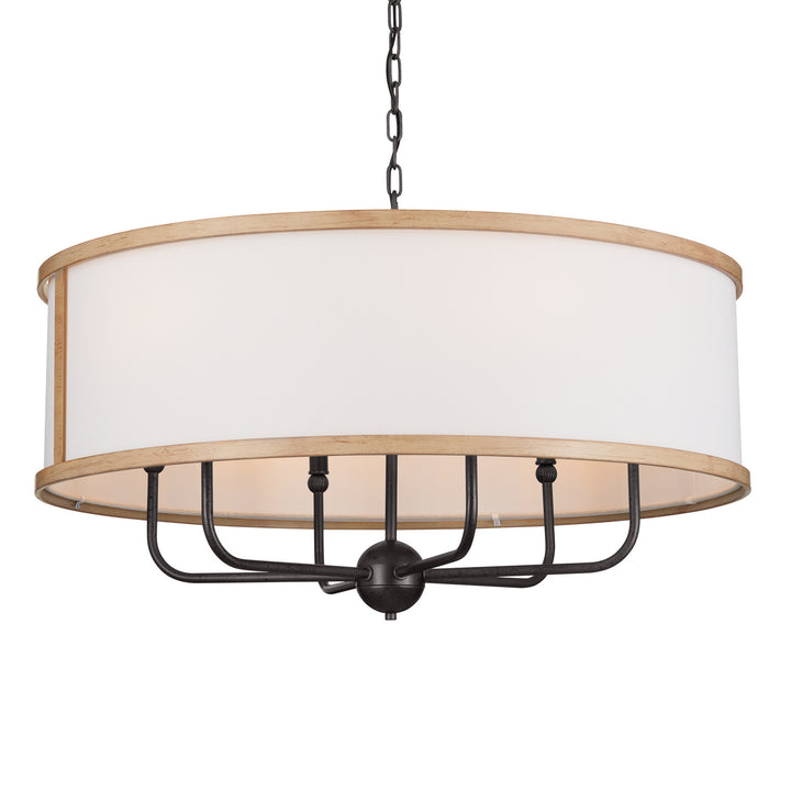 Kichler Canada - 52466AVI - Six Light Chandelier - Heddle - Anvil Iron