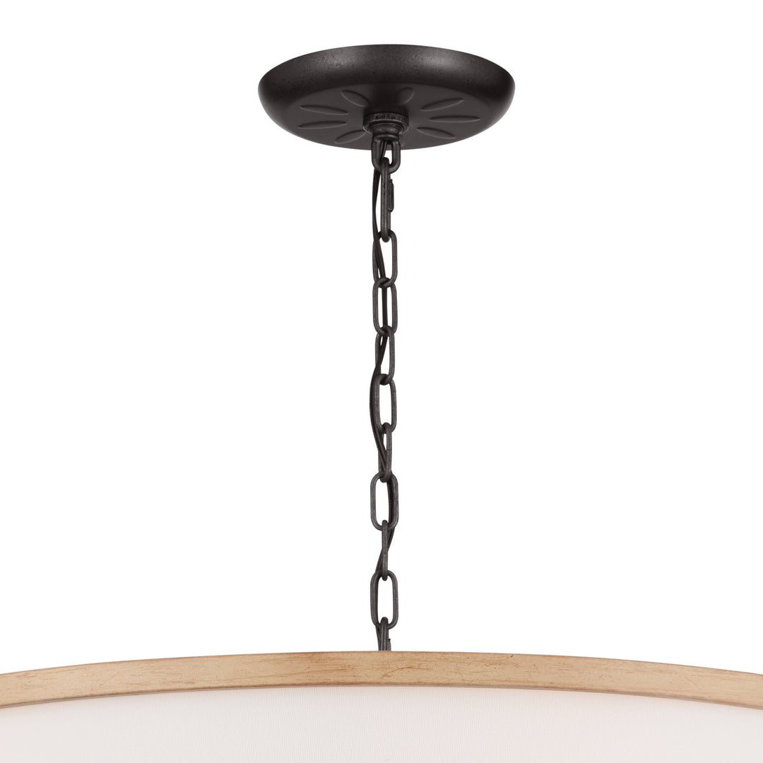 Kichler Canada - 52466AVI - Six Light Chandelier - Heddle - Anvil Iron