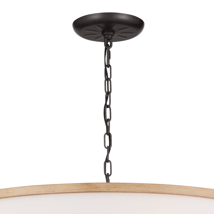 Kichler Canada - 52466AVI - Six Light Chandelier - Heddle - Anvil Iron