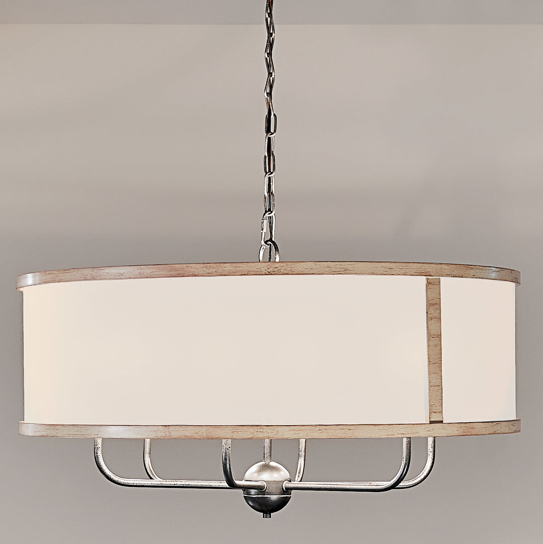 Kichler Canada - 52466AVI - Six Light Chandelier - Heddle - Anvil Iron