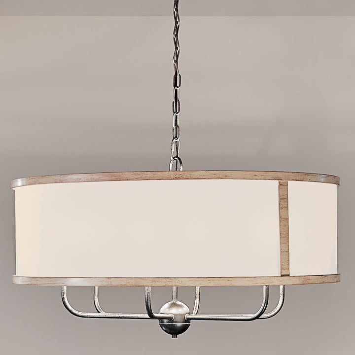 Kichler Canada - 52466AVI - Six Light Chandelier - Heddle - Anvil Iron