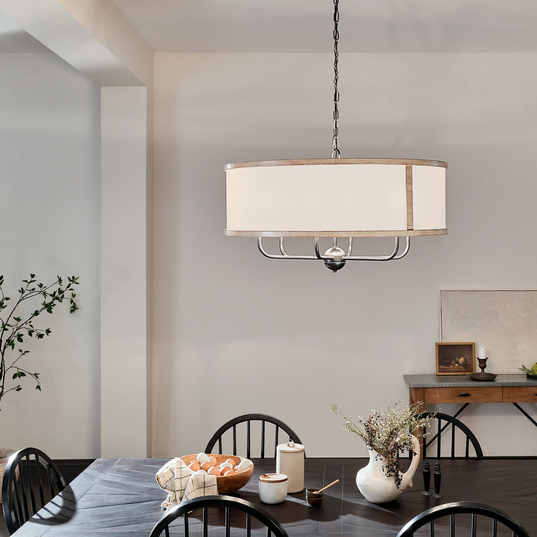 Kichler Canada - 52466AVI - Six Light Chandelier - Heddle - Anvil Iron