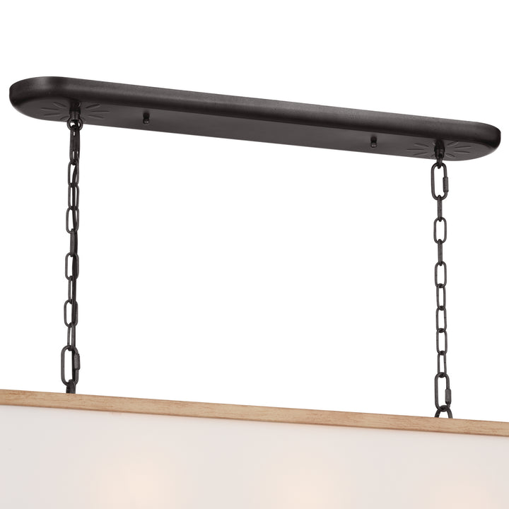 Kichler Canada - 52467AVI - Eight Light Linear Chandelier - Heddle - Anvil Iron