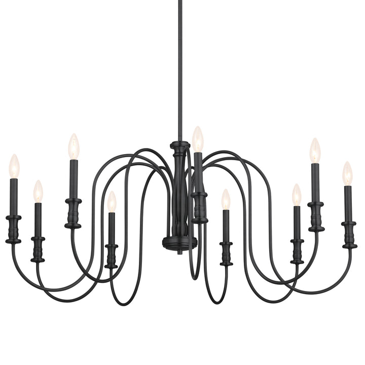 Kichler Canada - 52471BK - Nine Light Chandelier - Karthe - Black