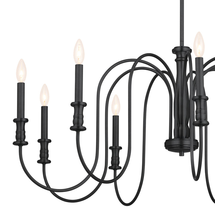 Kichler Canada - 52471BK - Nine Light Chandelier - Karthe - Black