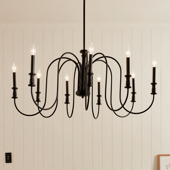 Kichler Canada - 52471BK - Nine Light Chandelier - Karthe - Black