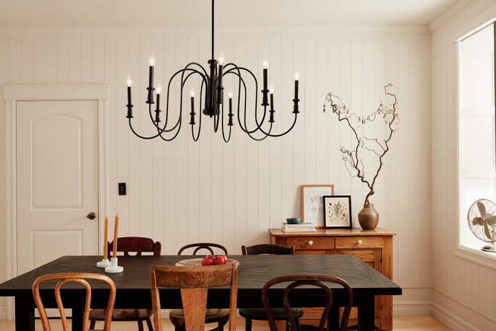 Kichler Canada - 52471BK - Nine Light Chandelier - Karthe - Black